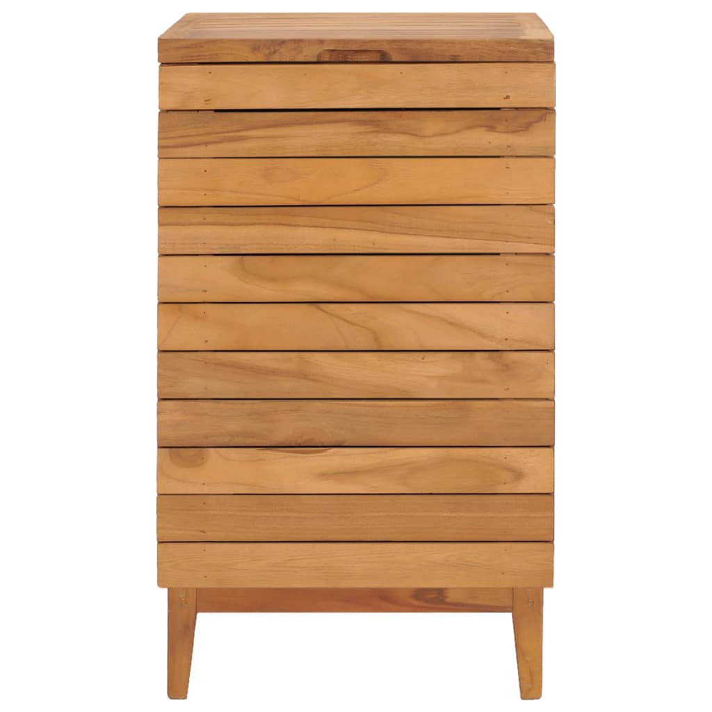 Wasmand 40x40x70 cm massief teakhout