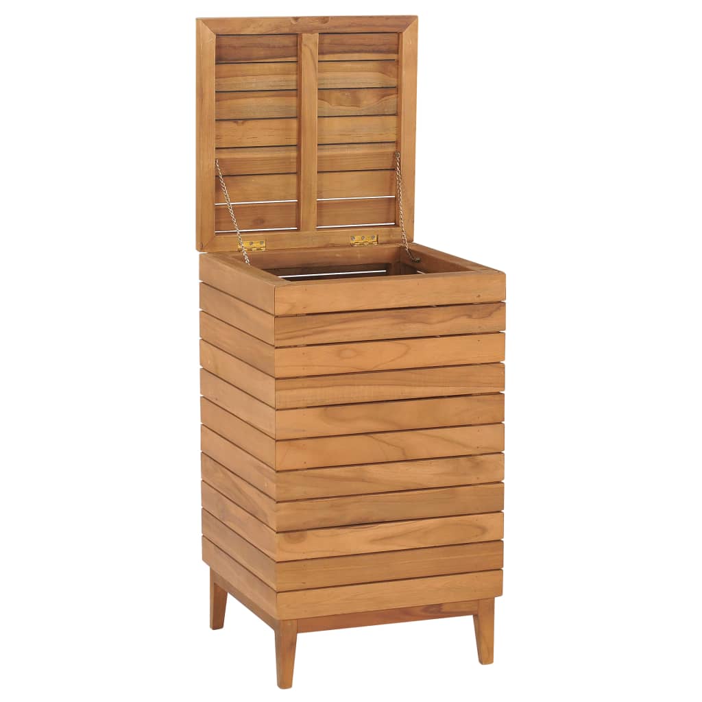 Wasmand 40x40x70 cm massief teakhout