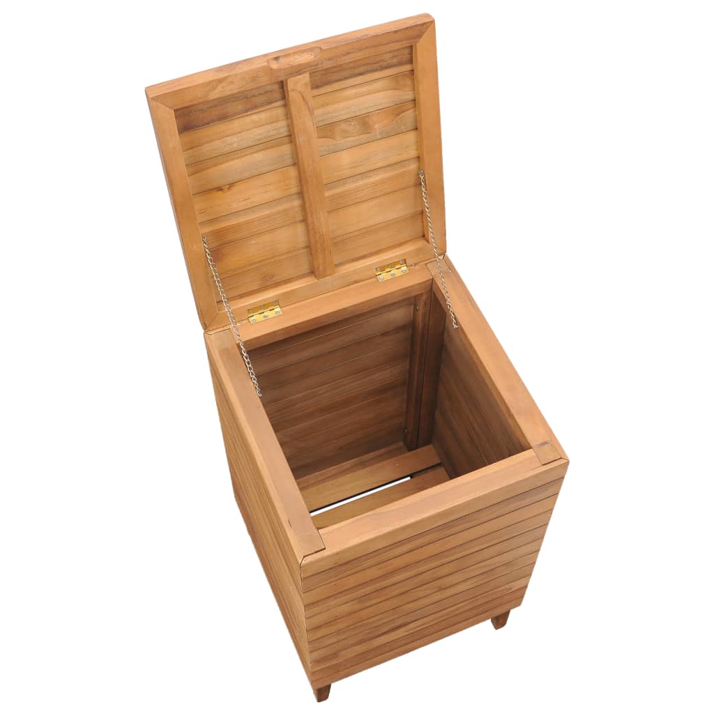 Wasmand 40x40x70 cm massief teakhout