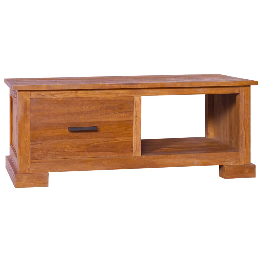 Tv-meubel 90x50x37 cm massief teakhout is nu te koop bij PeponiXL, paradijselijk wonen!
