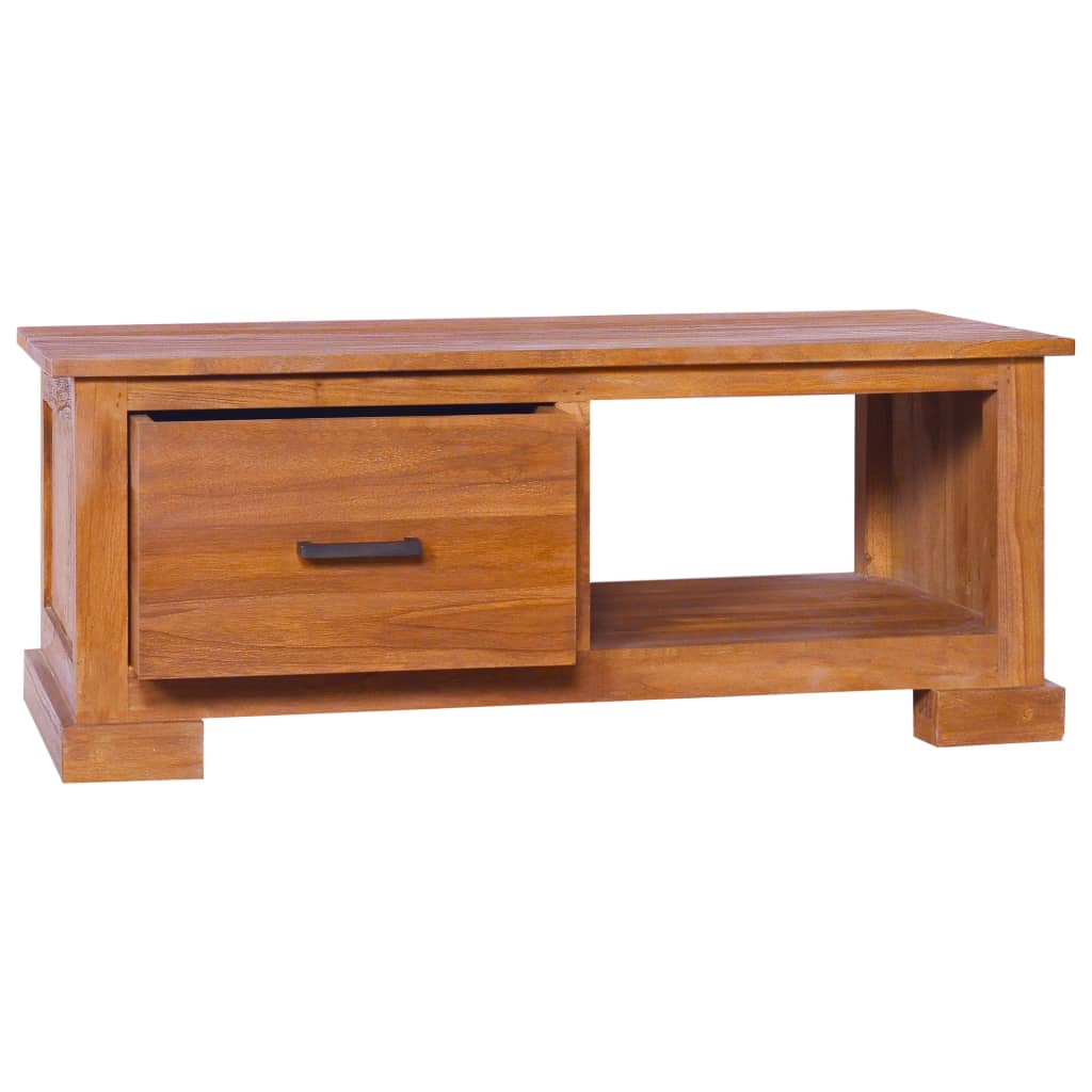 Tv-meubel 90x50x37 cm massief teakhout is nu te koop bij PeponiXL, paradijselijk wonen!