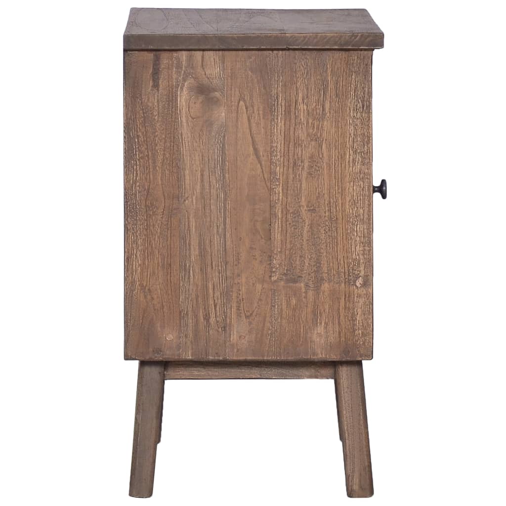 Nachtkastje 40x30x53 cm massief teakhout is nu te koop bij PeponiXL, paradijselijk wonen!