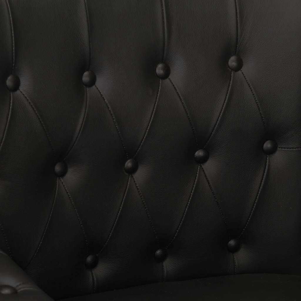 Fauteuil echt geitenleer zwart is nu te koop bij PeponiXL, paradijselijk wonen!