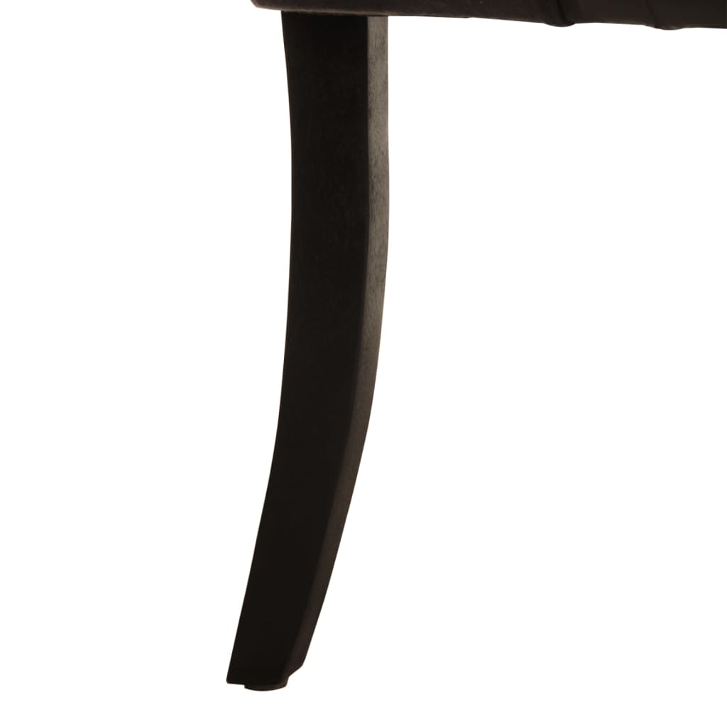 Eetkamerstoelen 2 st echt geitenleer zwart is nu te koop bij PeponiXL, paradijselijk wonen!