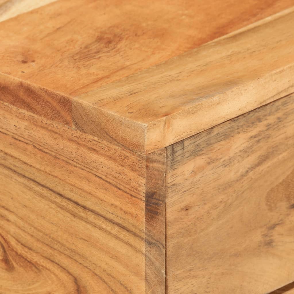 Bijzettafel U-vormig 45x30x61 cm massief acaciahout is nu te koop bij PeponiXL, paradijselijk wonen!