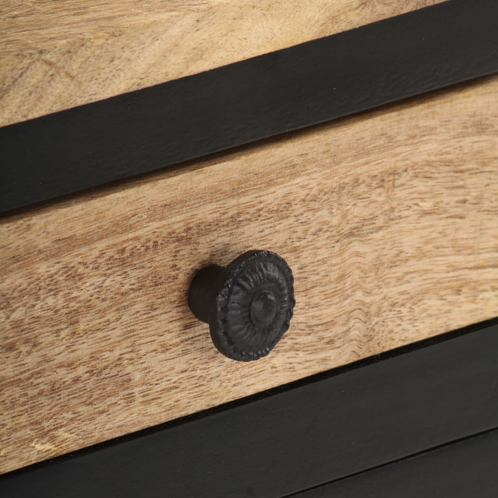 Nachtkastje 40x30x50 cm massief mangohout is nu te koop bij PeponiXL, paradijselijk wonen!