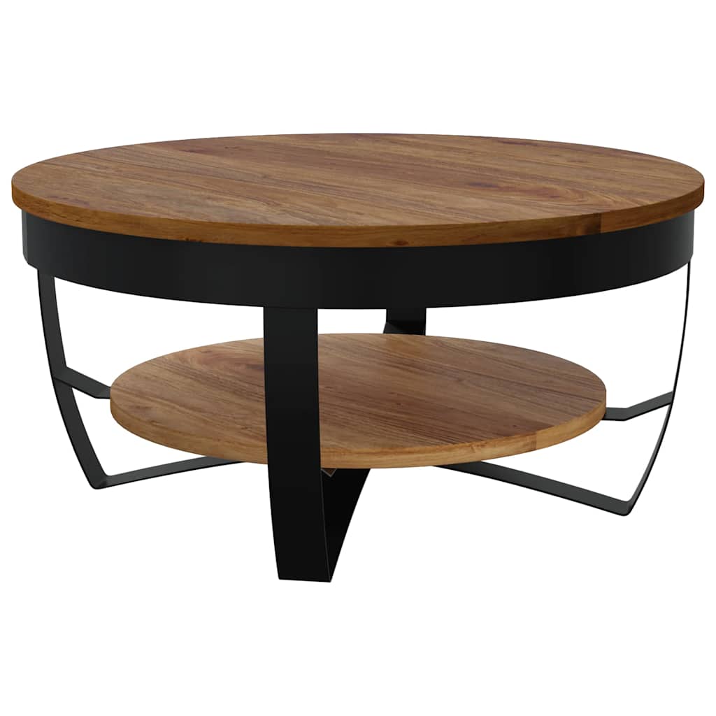Salontafel 65x65x32 cm massief acaciahout is nu te koop bij PeponiXL, paradijselijk wonen!