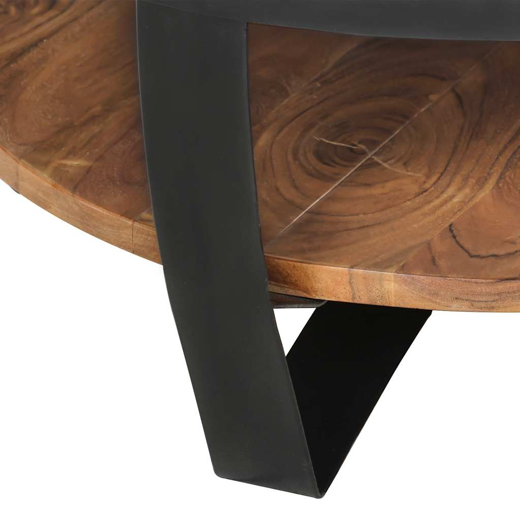 Salontafel 65x65x32 cm massief acaciahout is nu te koop bij PeponiXL, paradijselijk wonen!