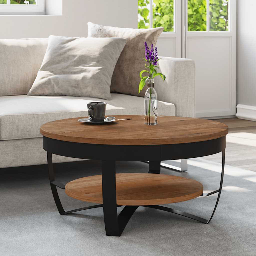 Salontafel 65x65x32 cm massief acaciahout is nu te koop bij PeponiXL, paradijselijk wonen!