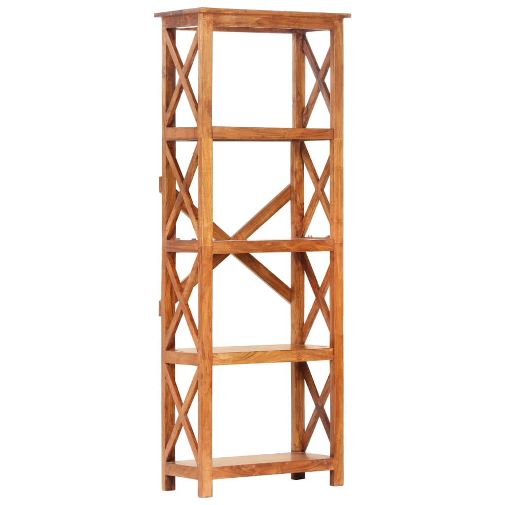 Boekenkast 60x30x160 cm acaciahout met honingafwerking is nu te koop bij PeponiXL, paradijselijk wonen!