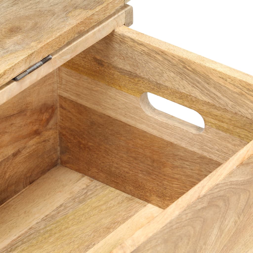 Opbergkist 90x40x45 cm massief mangohout is nu te koop bij PeponiXL, paradijselijk wonen!