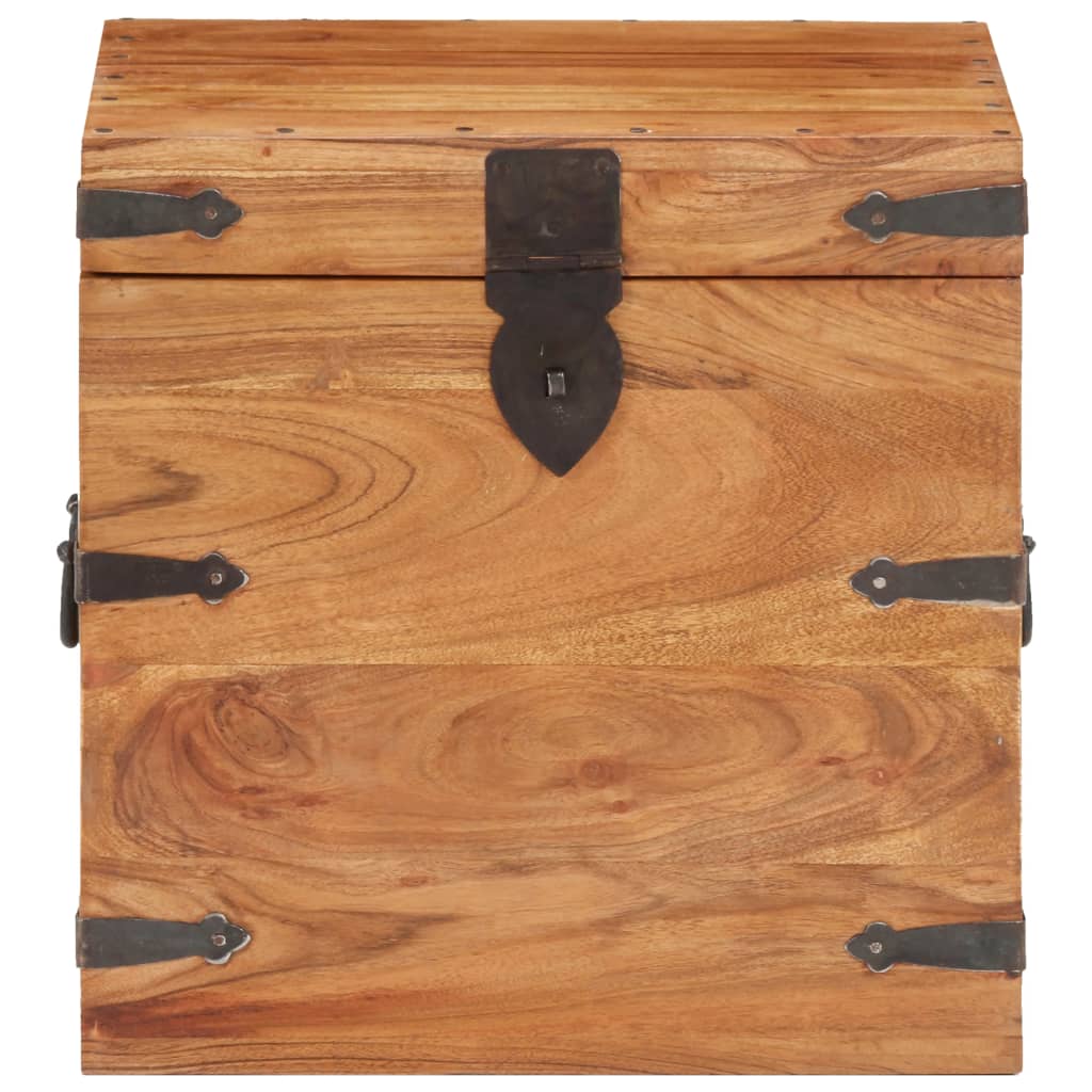 Kist 40x40x40 cm massief acaciahout is nu te koop bij PeponiXL, paradijselijk wonen!