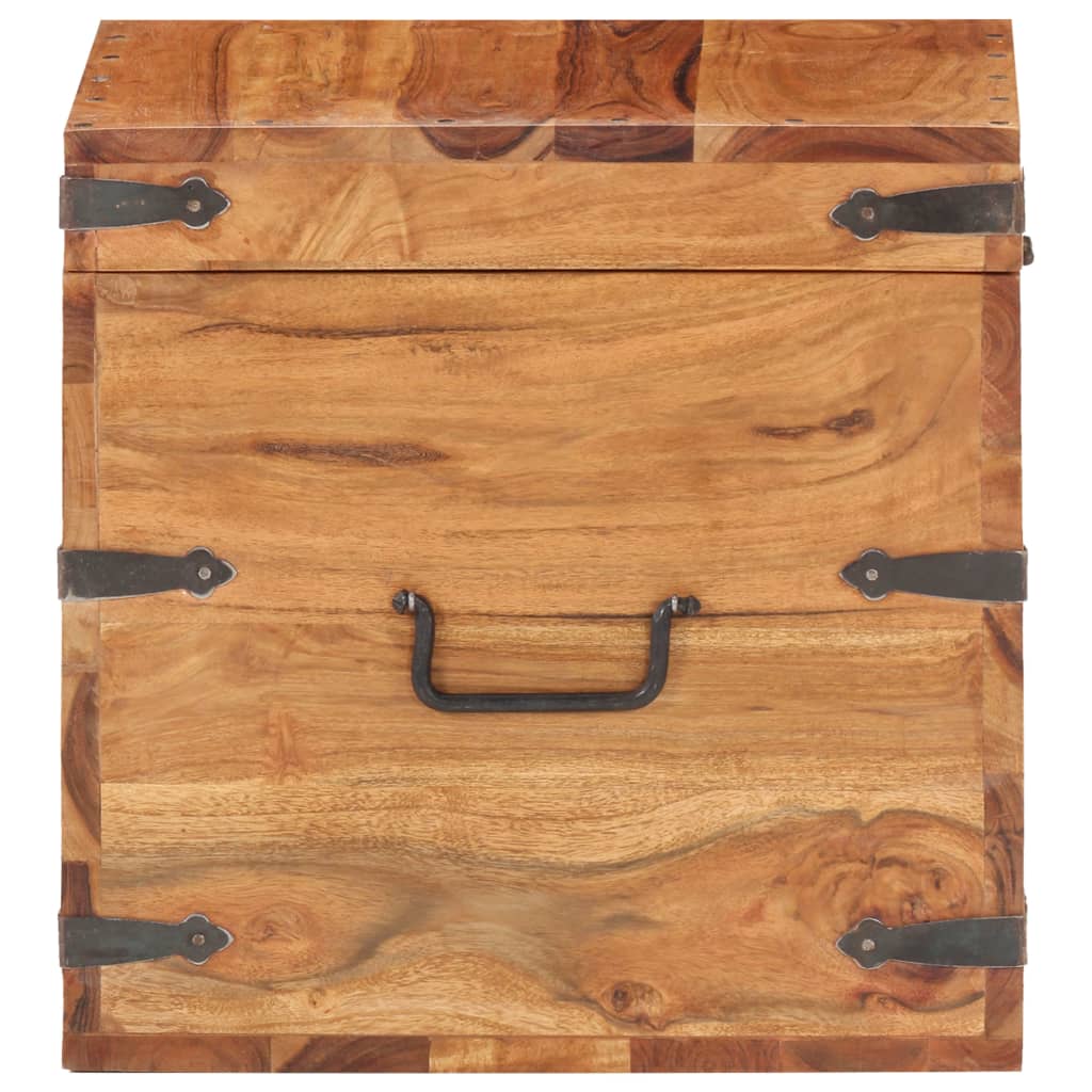 Kist 40x40x40 cm massief acaciahout is nu te koop bij PeponiXL, paradijselijk wonen!