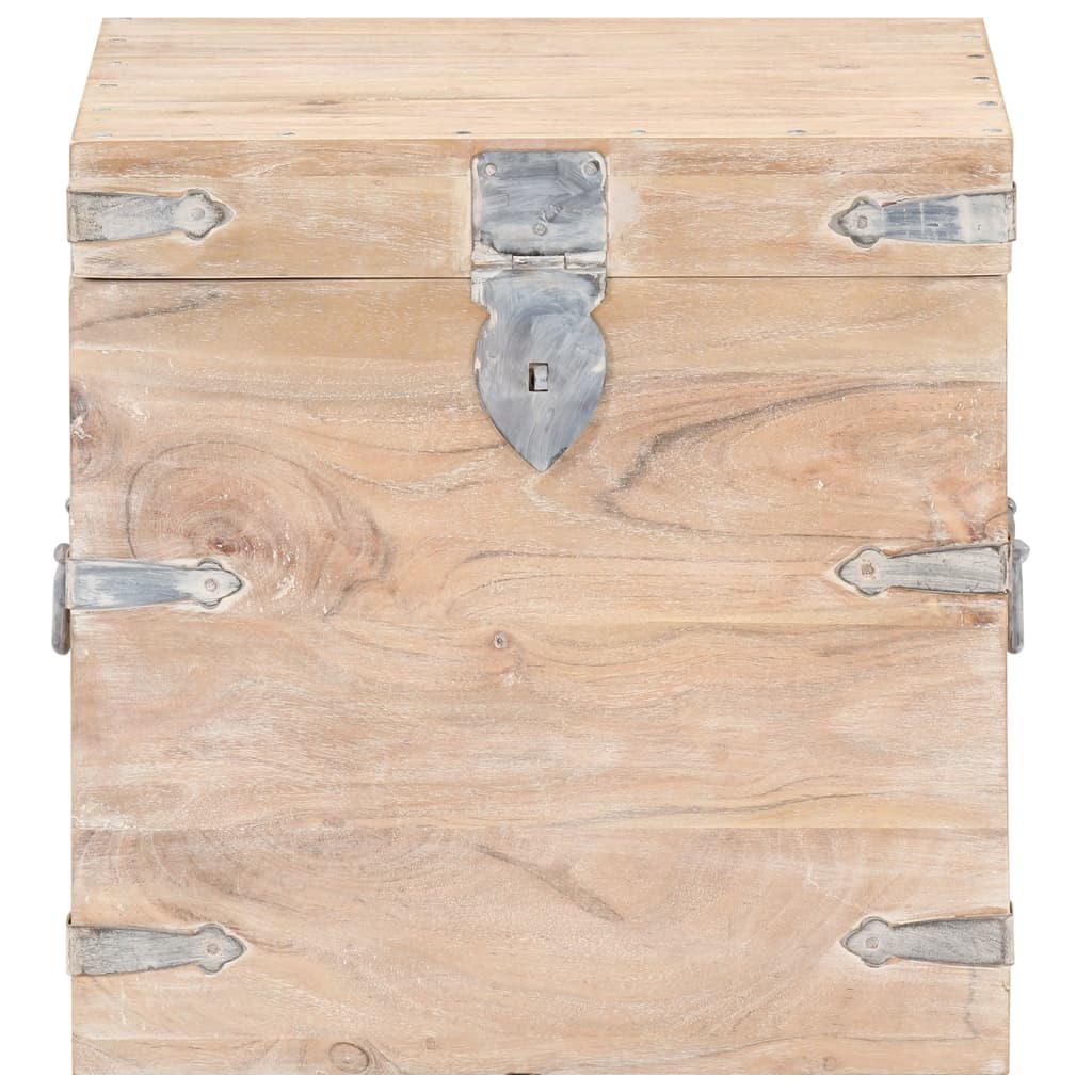 Opbergkist 40x40x40 cm massief acaciahout is nu te koop bij PeponiXL, paradijselijk wonen!