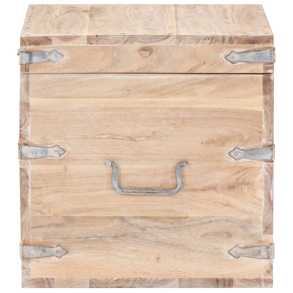 Opbergkist 40x40x40 cm massief acaciahout is nu te koop bij PeponiXL, paradijselijk wonen!
