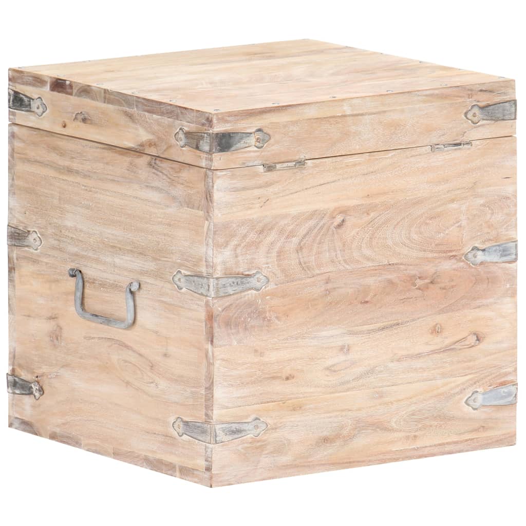 Opbergkist 40x40x40 cm massief acaciahout is nu te koop bij PeponiXL, paradijselijk wonen!