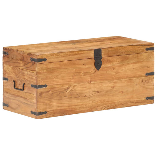 Kist 90x40x40 cm massief acaciahout is nu te koop bij PeponiXL, paradijselijk wonen!