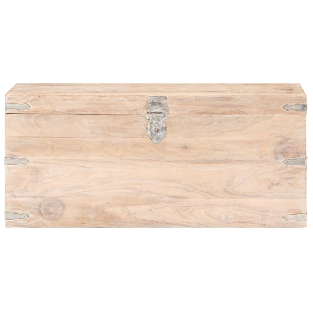 Kist 90x40x40 cm massief acaciahout is nu te koop bij PeponiXL, paradijselijk wonen!