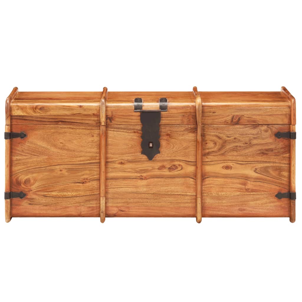 Opbergkist 90x40x40 cm massief acaciahout is nu te koop bij PeponiXL, paradijselijk wonen!