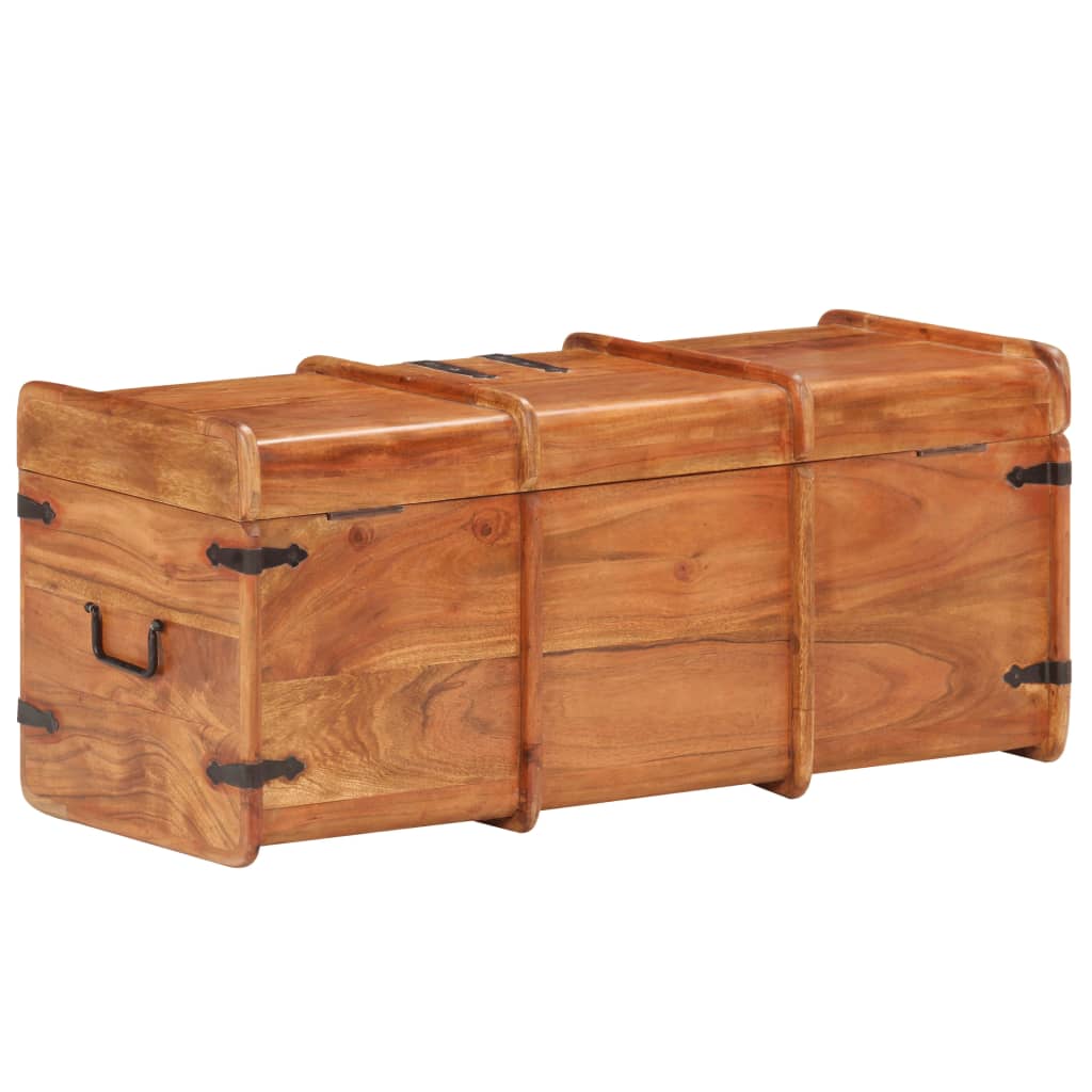 Opbergkist 90x40x40 cm massief acaciahout is nu te koop bij PeponiXL, paradijselijk wonen!