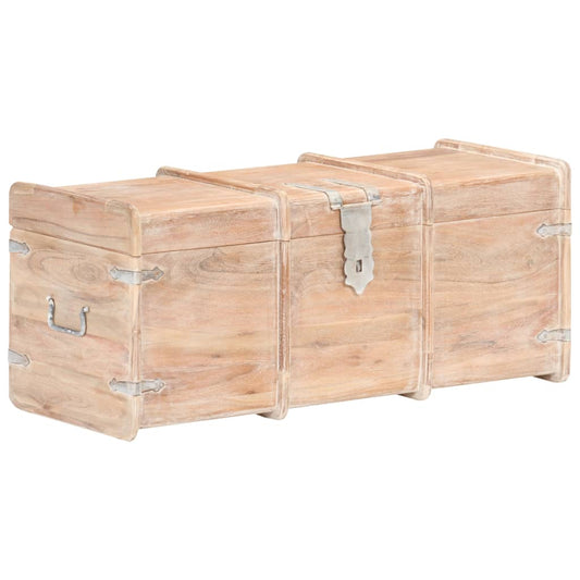 Opbergkist 90x40x40 cm massief acaciahout is nu te koop bij PeponiXL, paradijselijk wonen!