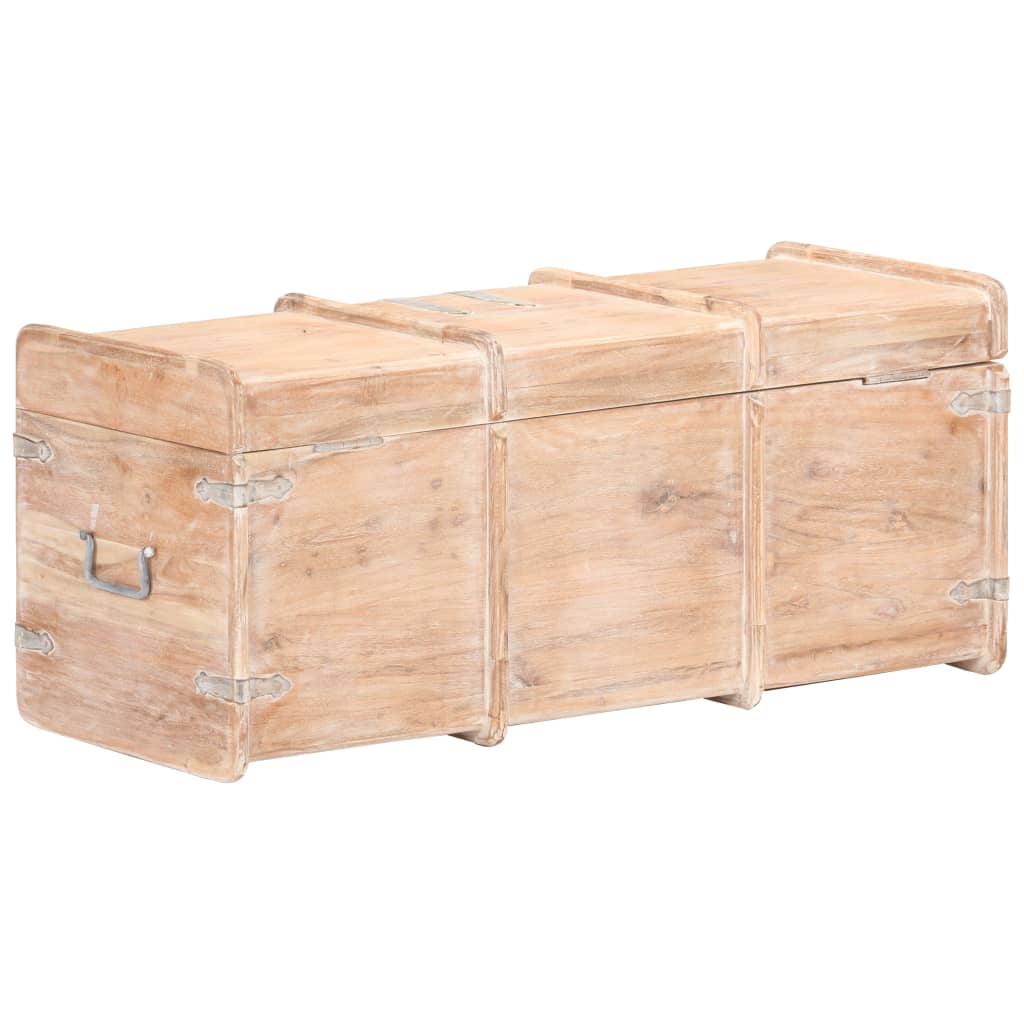 Opbergkist 90x40x40 cm massief acaciahout is nu te koop bij PeponiXL, paradijselijk wonen!
