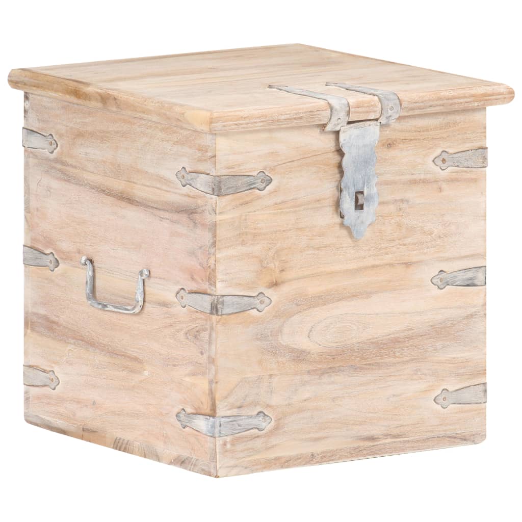 Opbergkist 40x40x40 cm massief acaciahout is nu te koop bij PeponiXL, paradijselijk wonen!
