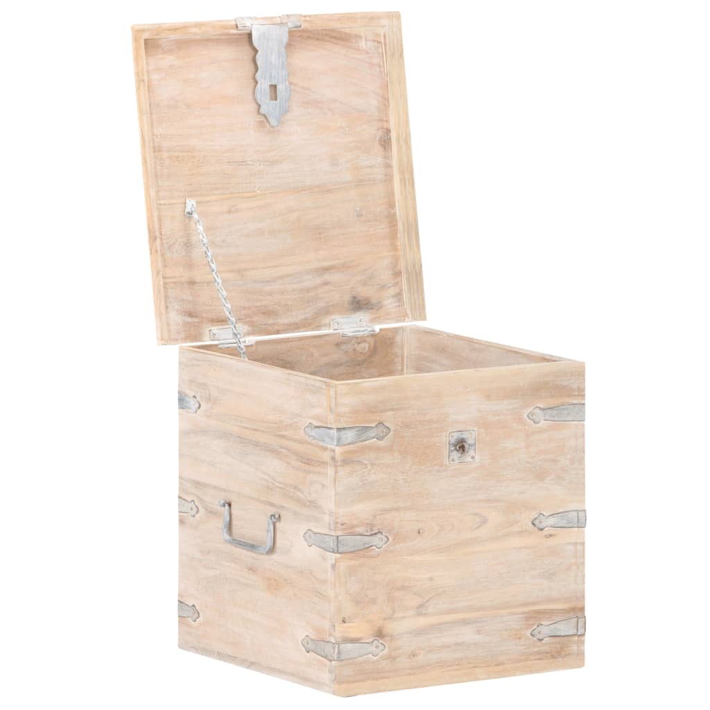 Opbergkist 40x40x40 cm massief acaciahout is nu te koop bij PeponiXL, paradijselijk wonen!