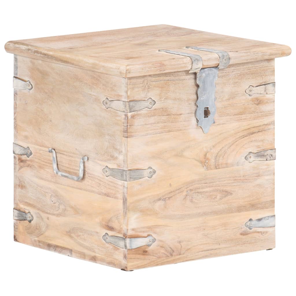 Opbergkist 40x40x40 cm massief acaciahout is nu te koop bij PeponiXL, paradijselijk wonen!