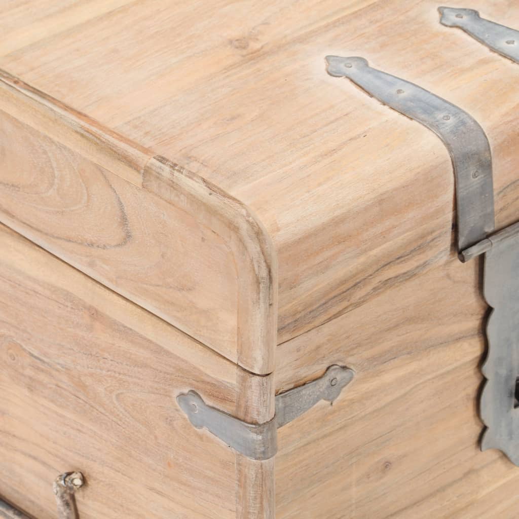 Kist 40x40x40 cm massief acaciahout is nu te koop bij PeponiXL, paradijselijk wonen!