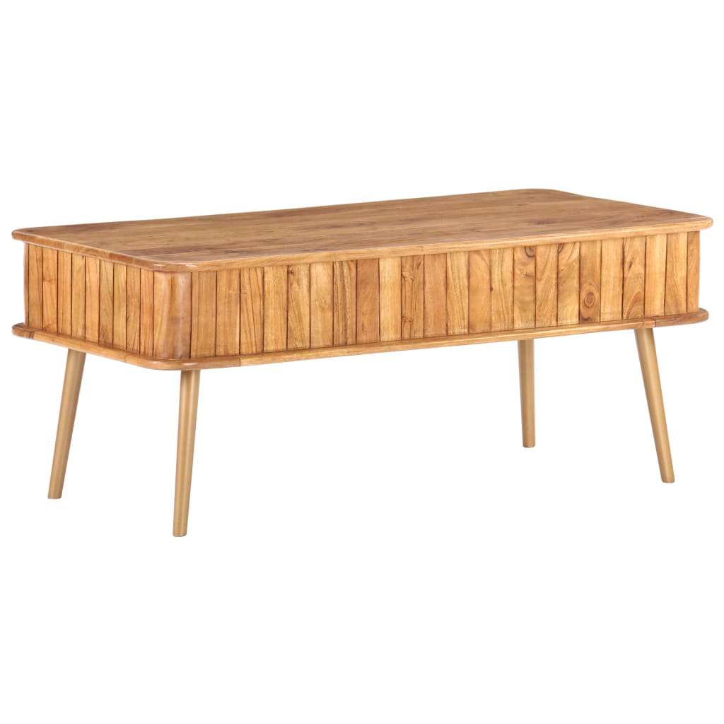 Salontafel 100x50x40 cm massief acaciahout is nu te koop bij PeponiXL, paradijselijk wonen!