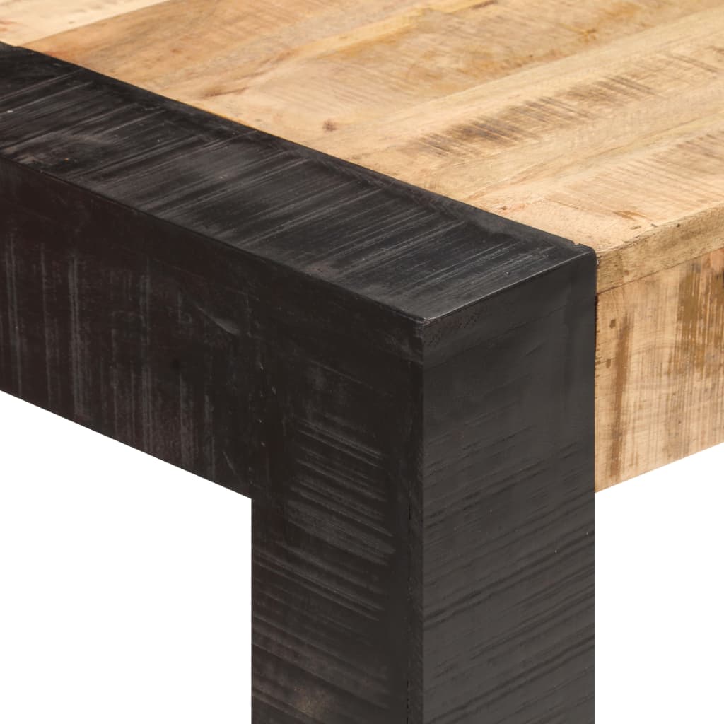 Eettafel 140x70x76 cm massief ruw mangohout is nu te koop bij PeponiXL, paradijselijk wonen!
