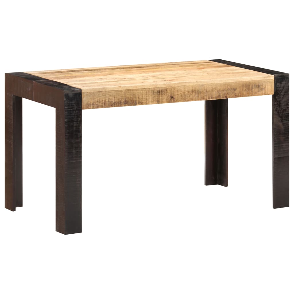 Eettafel 140x70x76 cm massief ruw mangohout is nu te koop bij PeponiXL, paradijselijk wonen!