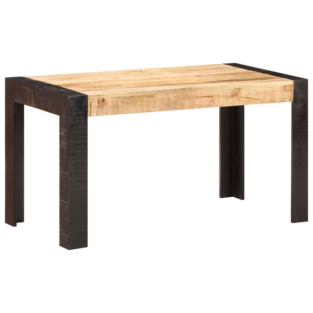 Eettafel 140x70x76 cm massief ruw mangohout is nu te koop bij PeponiXL, paradijselijk wonen!