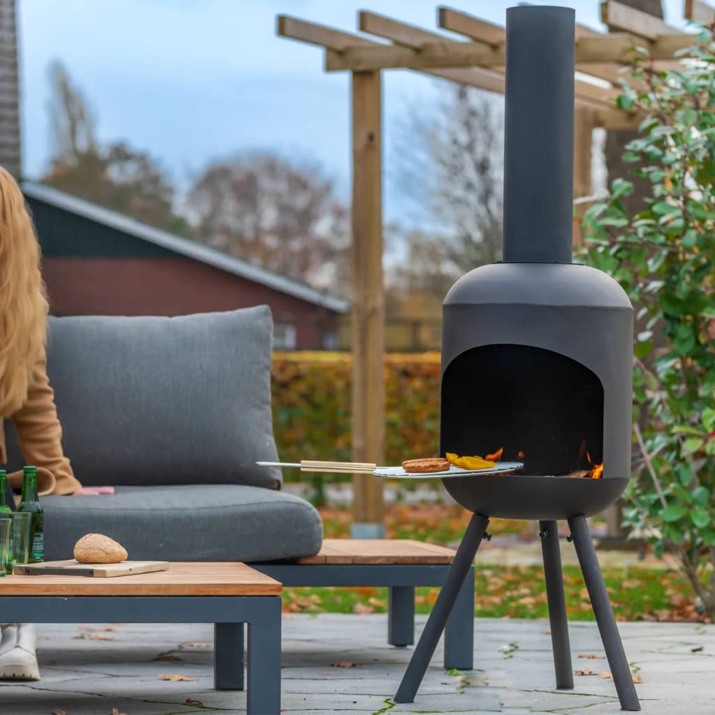 RedFire Tuinhaard met grillrooster Fuego groot zwart is nu te koop bij PeponiXL, paradijselijk wonen!