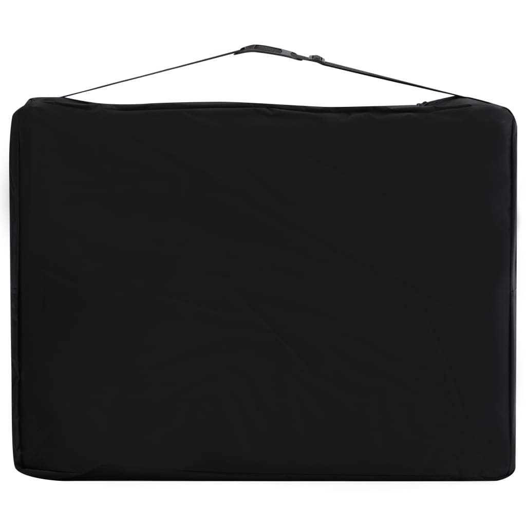 Massagetafel inklapbaar 4 zones aluminium zwart en roze is nu te koop bij PeponiXL, paradijselijk wonen!