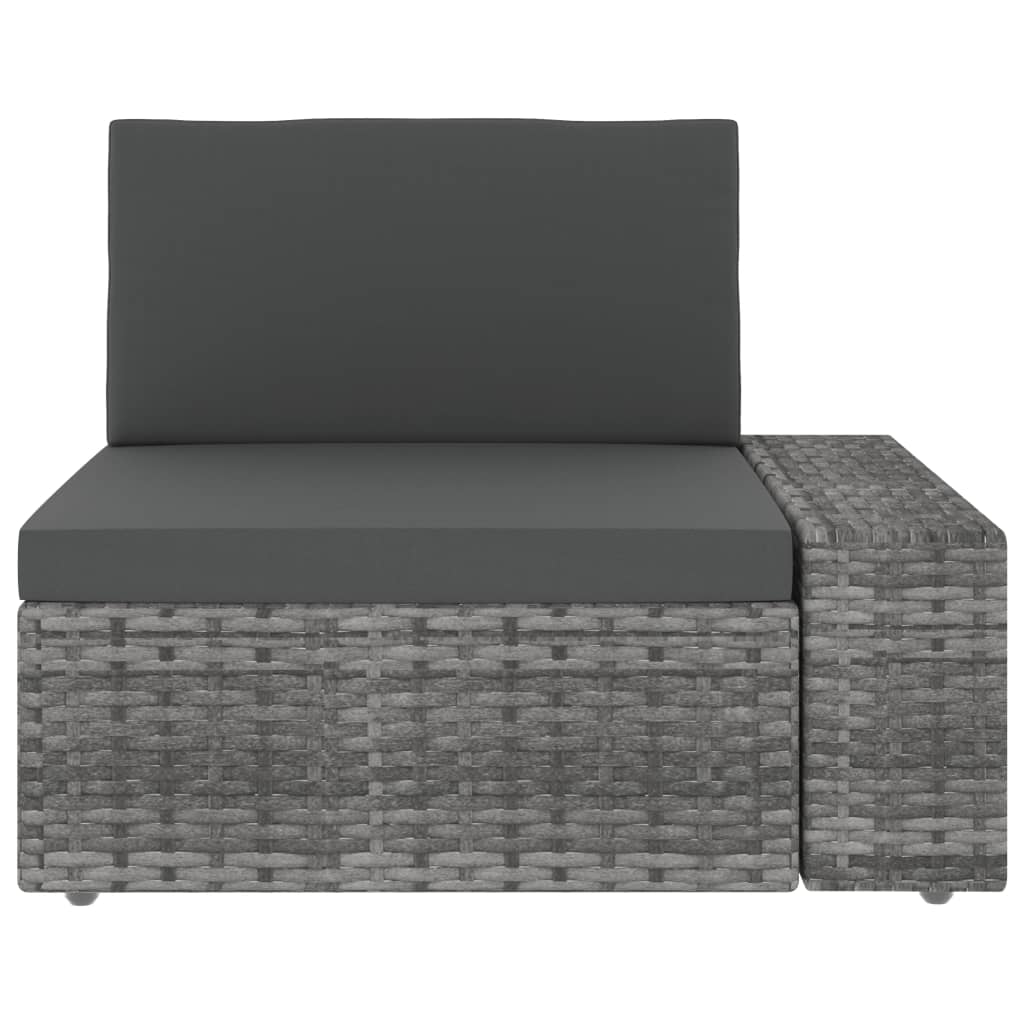 8-delige Loungeset poly rattan grijs is nu te koop bij PeponiXL, paradijselijk wonen!