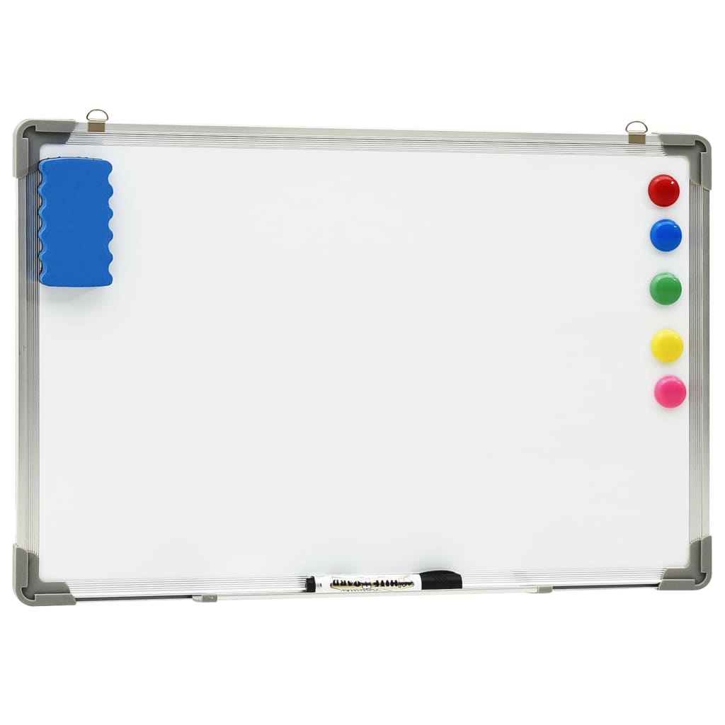 Whiteboard magnetisch 50x35 cm staal wit is nu te koop bij PeponiXL, paradijselijk wonen!