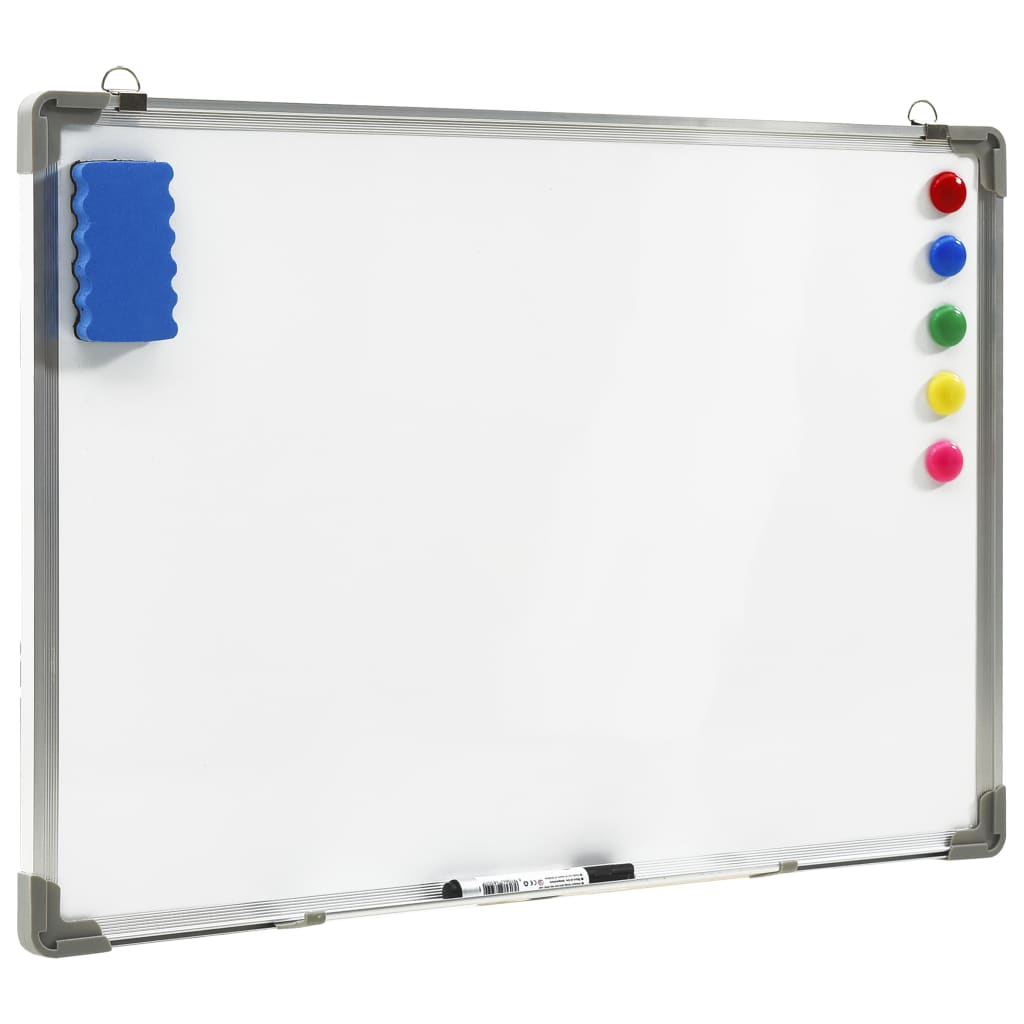 Whiteboard magnetisch 90x60 cm staal wit is nu te koop bij PeponiXL, paradijselijk wonen!