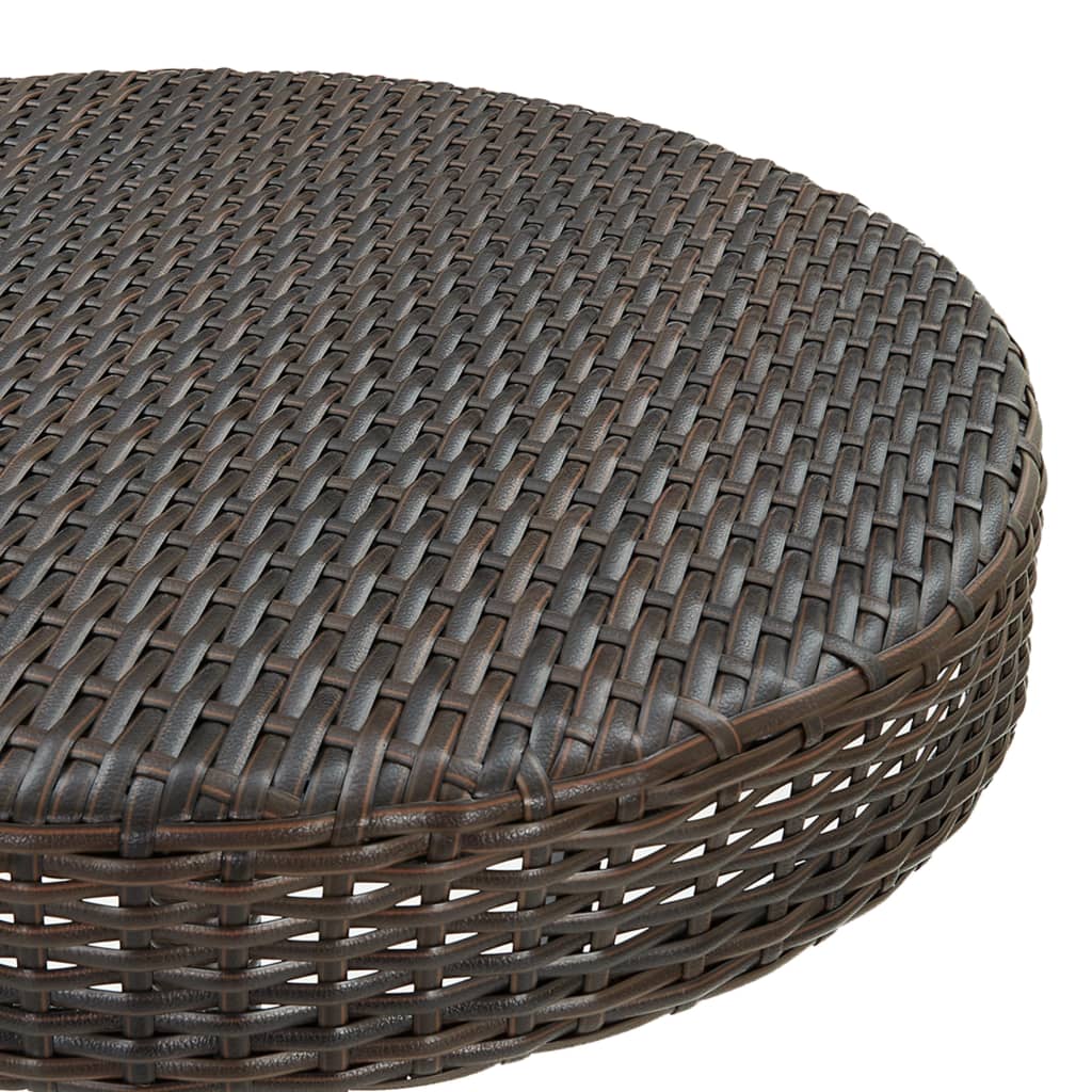 Tuintafel 60,5x106 cm poly rattan bruin is nu te koop bij PeponiXL, paradijselijk wonen!