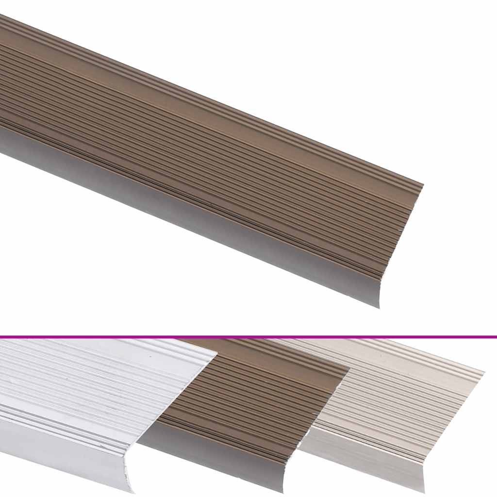 Trapneuzen L-vormig 15 st 100 cm aluminium bruin is nu te koop bij PeponiXL, paradijselijk wonen!