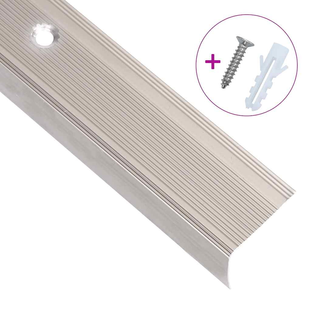 Trapneuzen L-vormig 15 st 100 cm aluminium champagnekleurig is nu te koop bij PeponiXL, paradijselijk wonen!