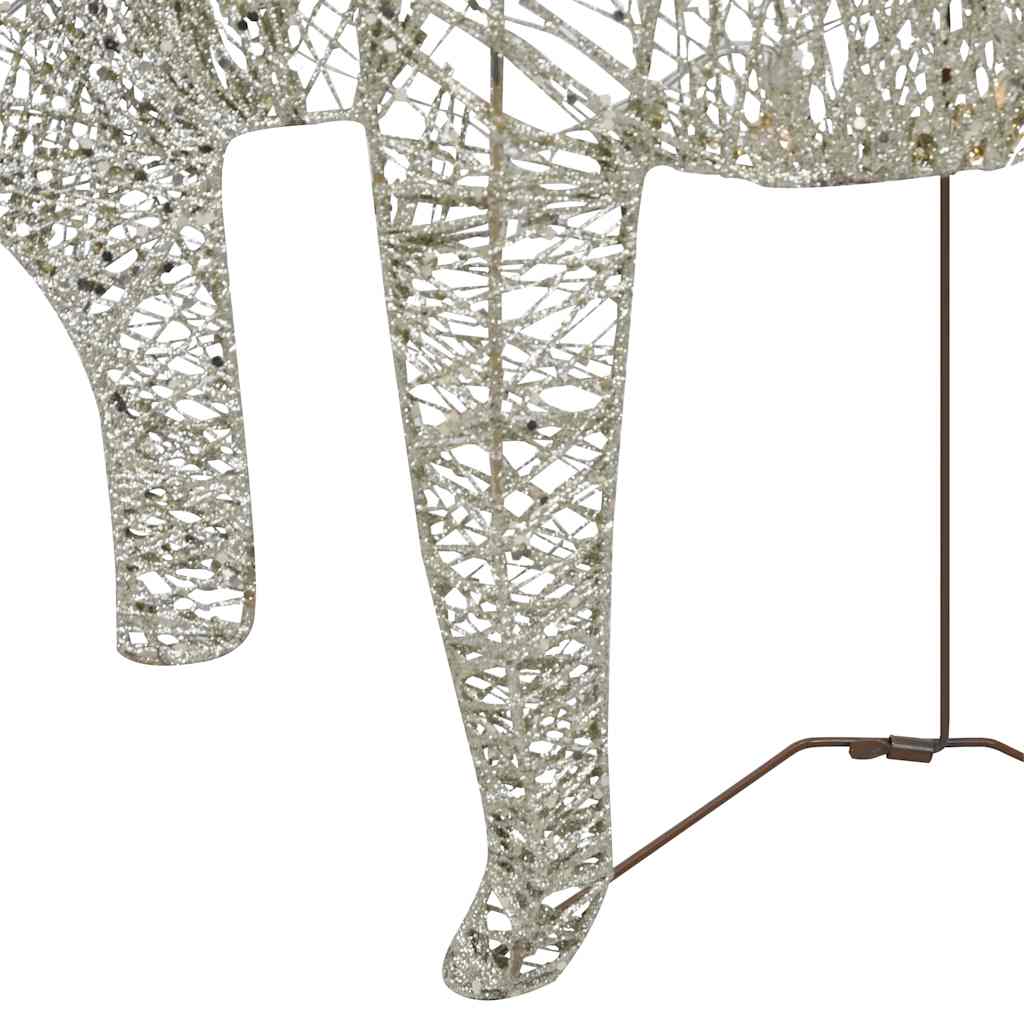 Kerstdecoratie rendieren en slee 60 LED's goudkleurig is nu te koop bij PeponiXL, paradijselijk wonen!