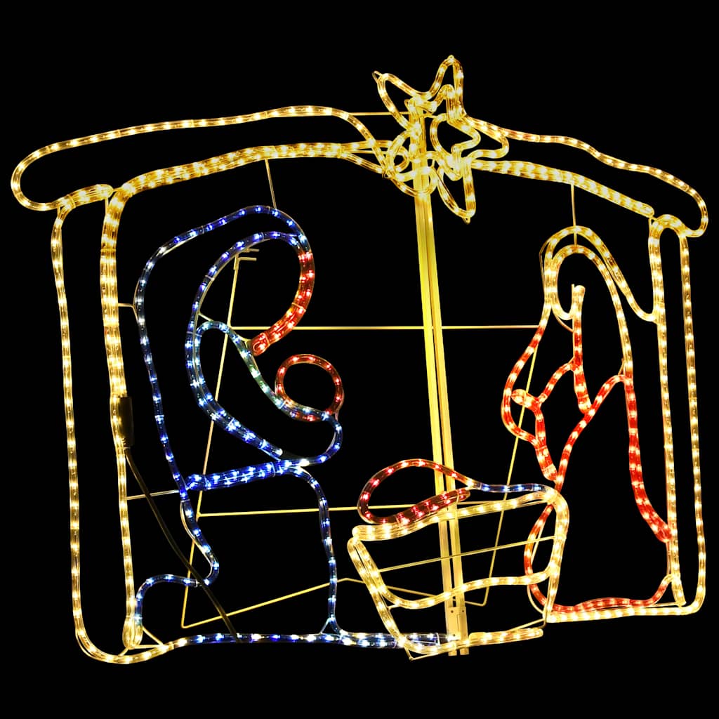 Kerstdecoratie kerststal 240 LED's 116x41x87 cm is nu te koop bij PeponiXL, paradijselijk wonen!