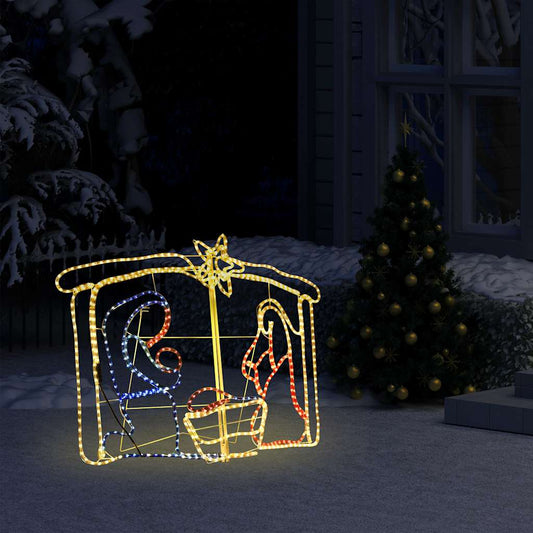 Kerstdecoratie kerststal 240 LED's 116x41x87 cm is nu te koop bij PeponiXL, paradijselijk wonen!
