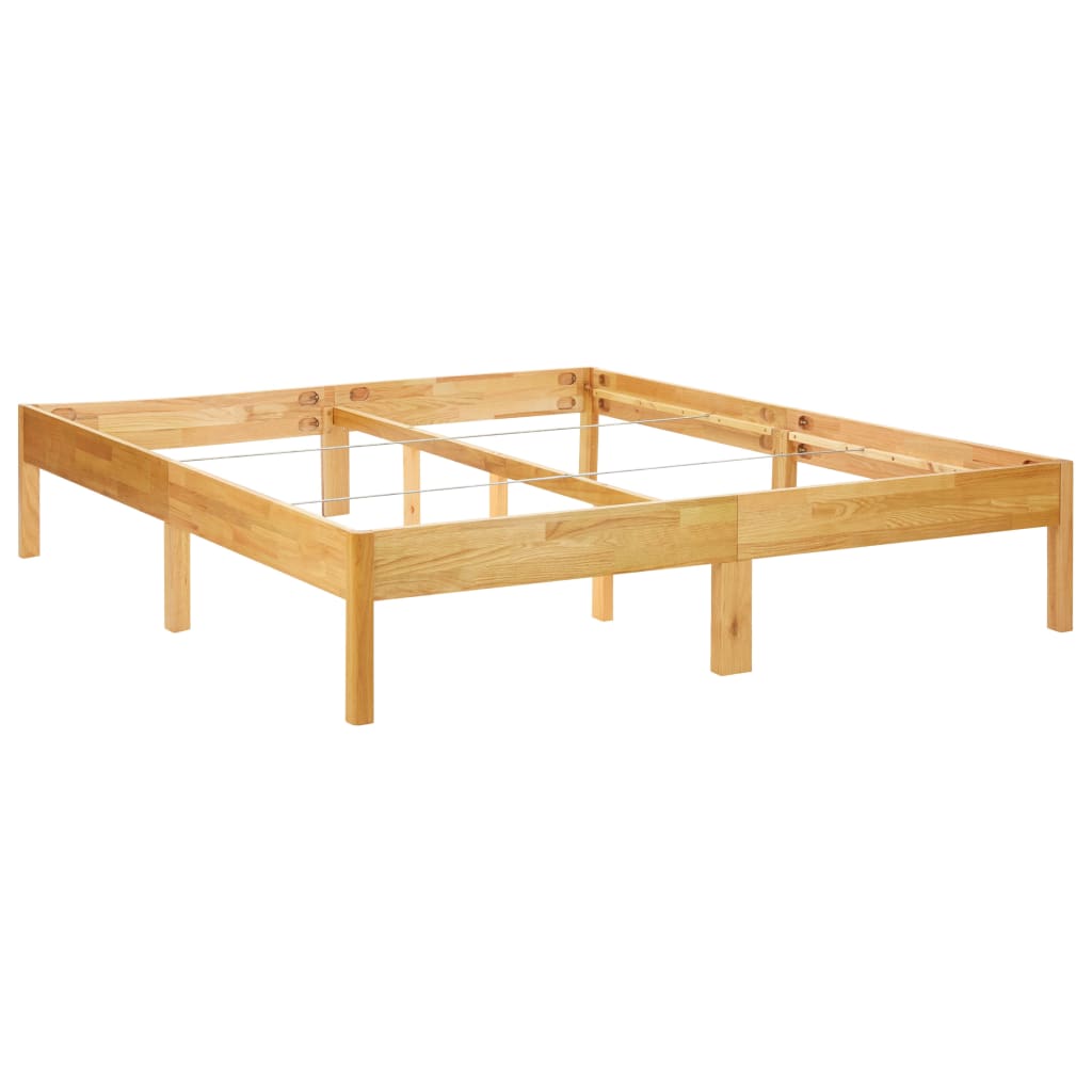 Bedframe massief eikenhout 180x200 cm is nu te koop bij PeponiXL, paradijselijk wonen!