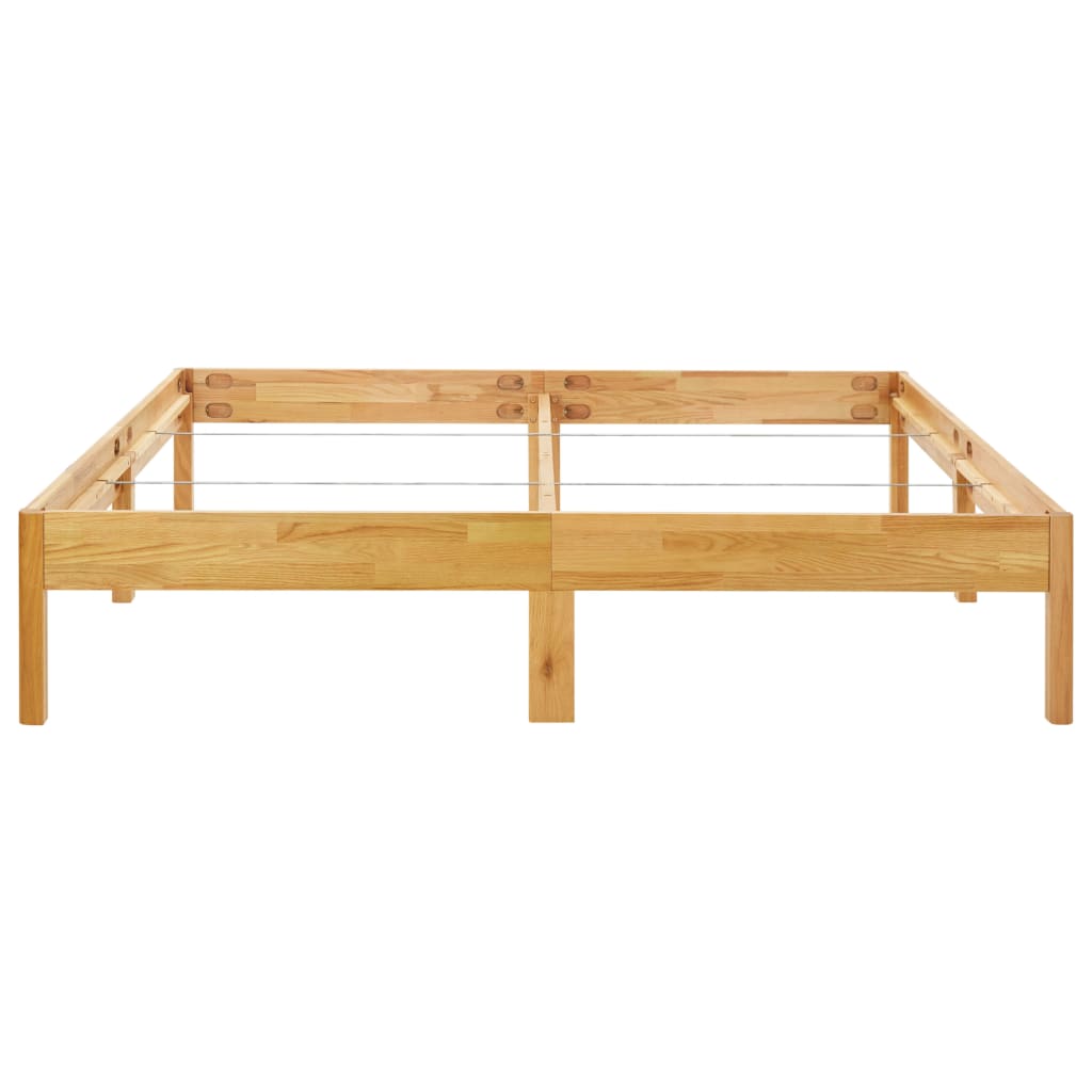 Bedframe massief eikenhout 180x200 cm is nu te koop bij PeponiXL, paradijselijk wonen!