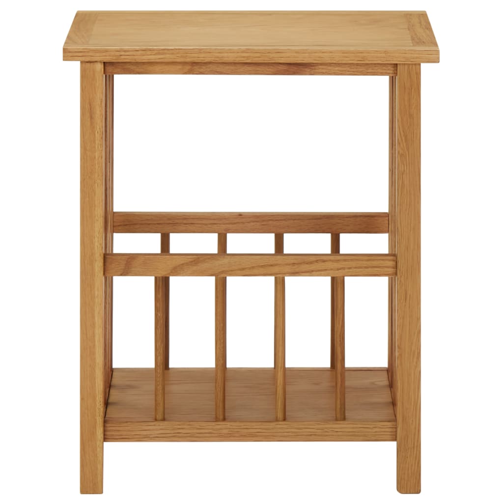 Bijzettafel 45x35x55 cm massief eikenhout is nu te koop bij PeponiXL, paradijselijk wonen!