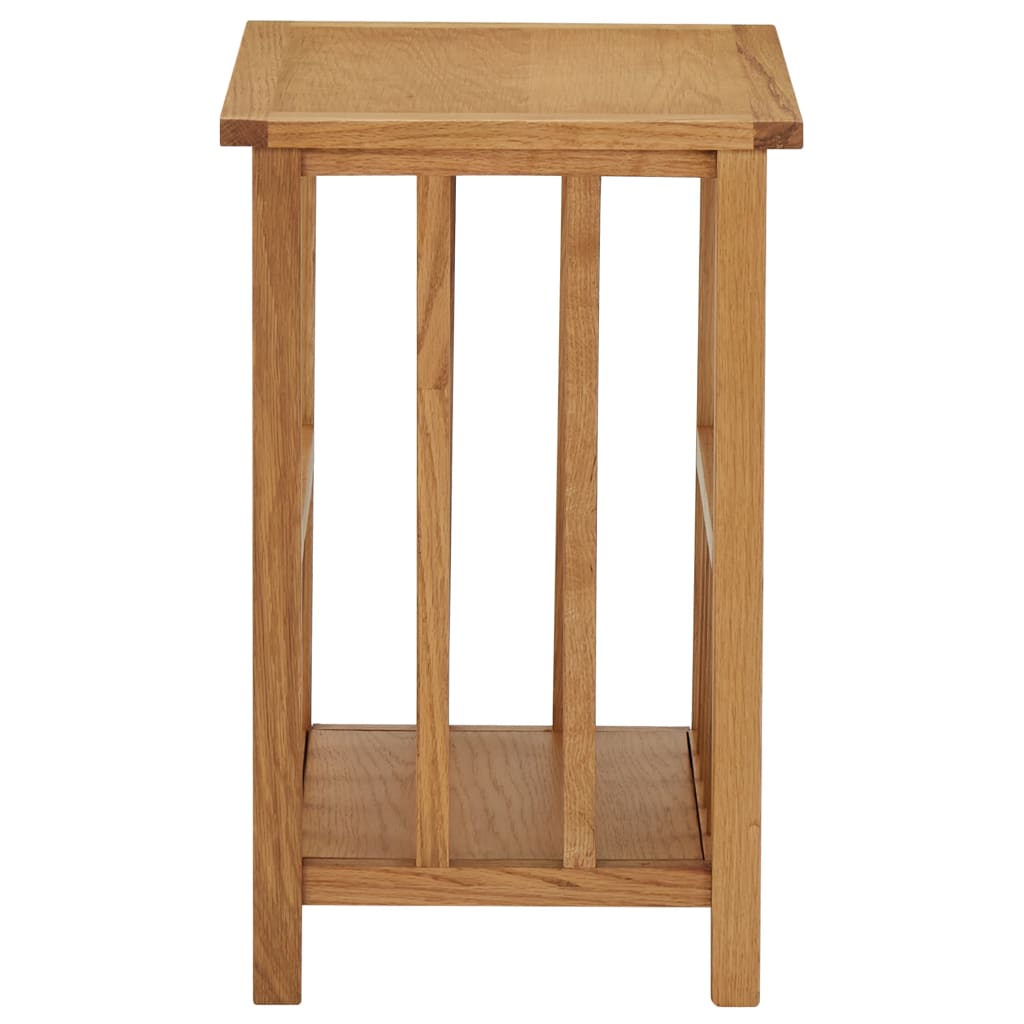 Bijzettafel 45x35x55 cm massief eikenhout is nu te koop bij PeponiXL, paradijselijk wonen!