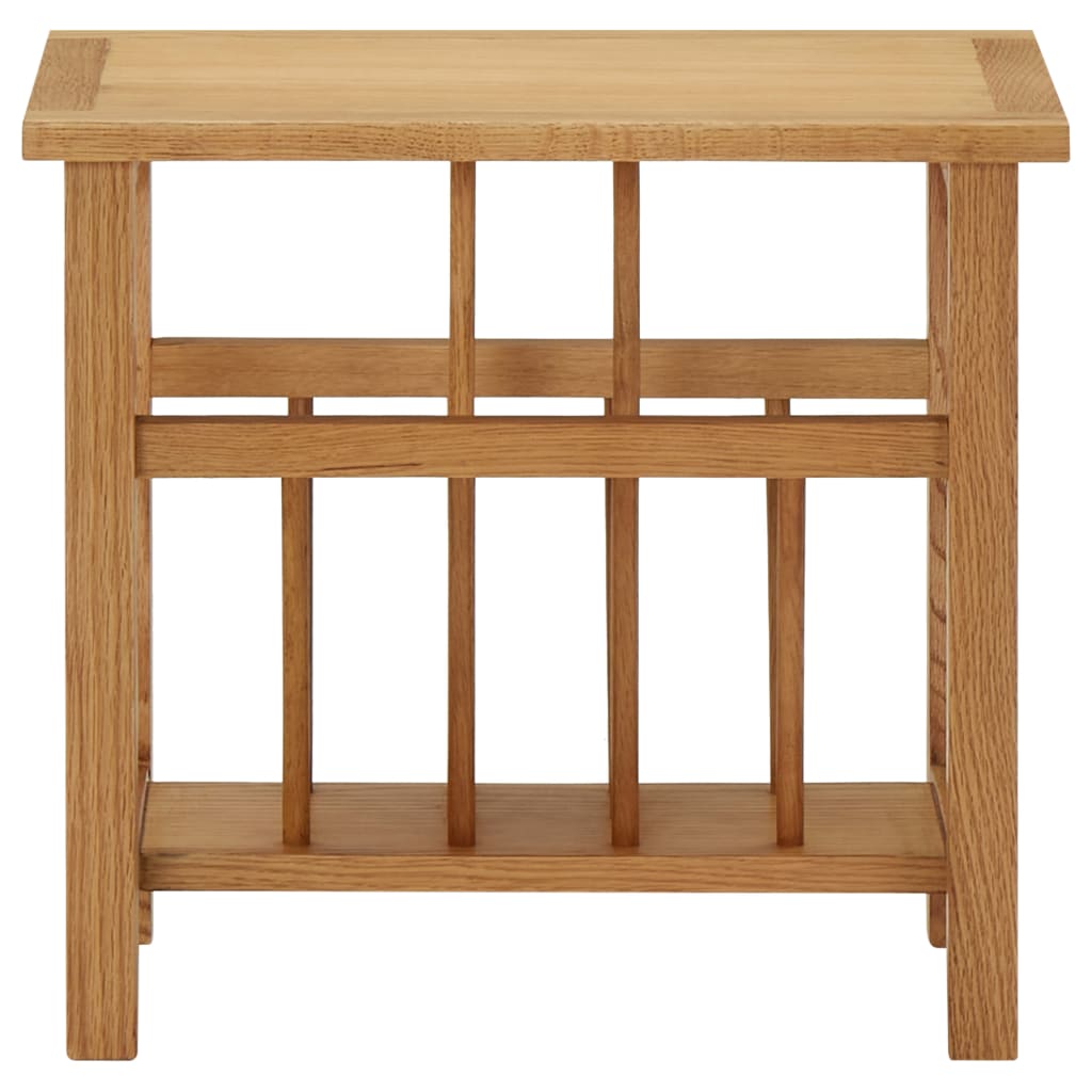 Bijzettafel 45x27x42 cm massief eikenhout is nu te koop bij PeponiXL, paradijselijk wonen!